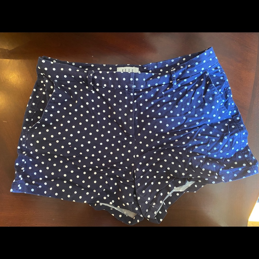 ELLE Navy Polka Dot Women’s Shorts